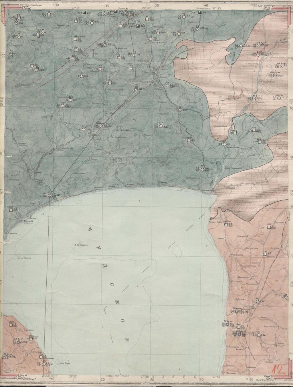 Esimene hüdrogeoloogiline kaart Esimene Eesti hüdrogeoloogiline
