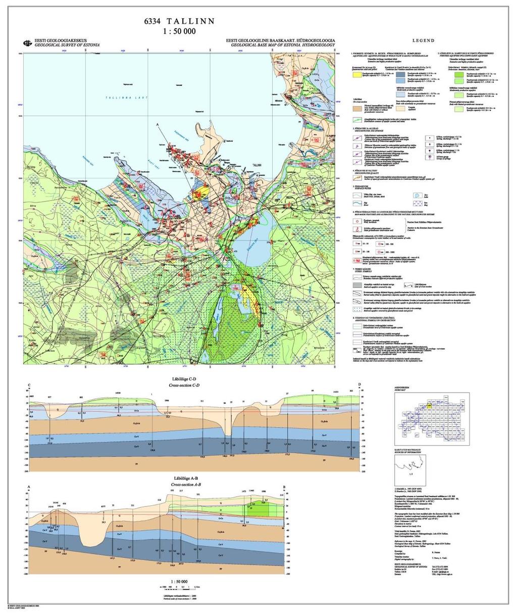 Uus etapp 1: 50 000 Hüdrogeoloogiliste kaartide koostamisel algas 2002. aastal.