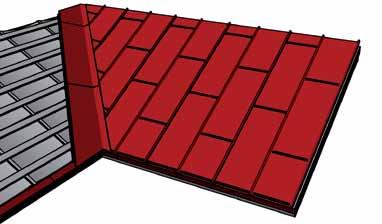 Neelupleki ja katuseplaatide omavaheline ülekate on soovitatav tihendada tihendusmastiksiga.