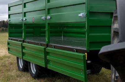 Viljaveohaagised on disainitud nii, et neid saab kasutada nii platvormi kui ka kahe erineva küljekõrgusega veokastiga.