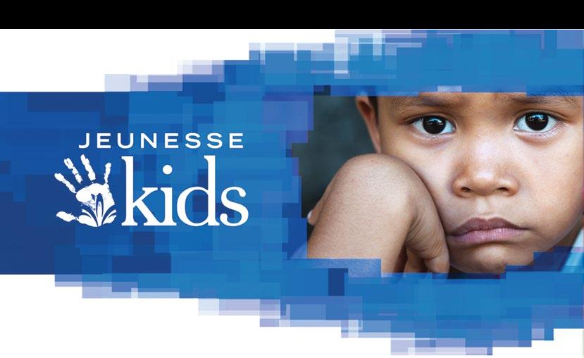 Jeuness Kids TEISTE AITAMINE Jeunesse i heategevusprogramm Jeunesse Kids on meie uus heategevusorganisatsioon, mis teeb lihtsaks Jeunesse i edasimüüjatel korda saata tõeliseid muutused.