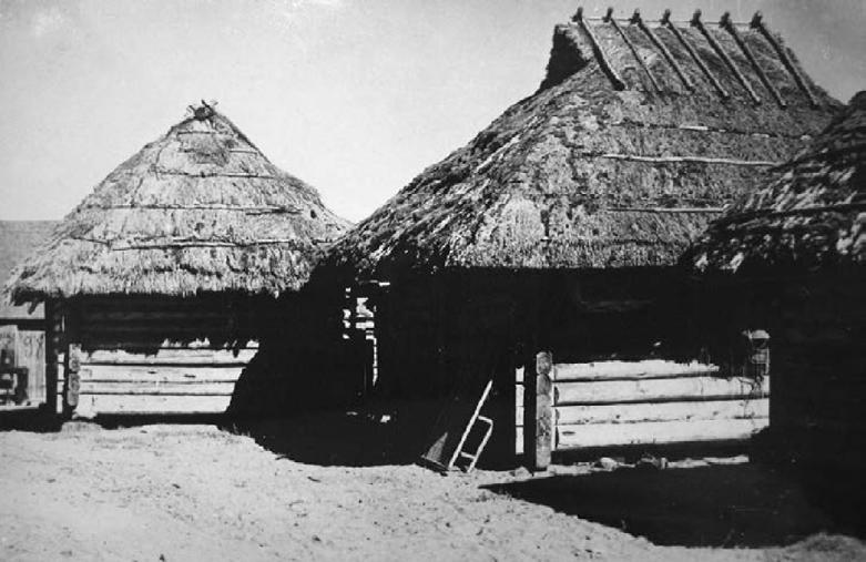 Joonis. Eisma kalarand: võrgumajad.. sajandi algus (foto: Perekond Karine erakogu). Kuigi Eisma ja Andi küla olid peaasjalikult kalurikülad, muutusid nad juba 19.