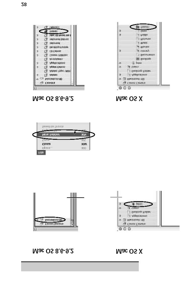 Failide salvestamiseks kataloogi loomine Vali Explorer View menüüst [Macintosh HD]. Vali stardikettalt kasutajakataloogide seast oma nimega alamkataloog. "Explorer View" ala. "Explorer View" ala 1.