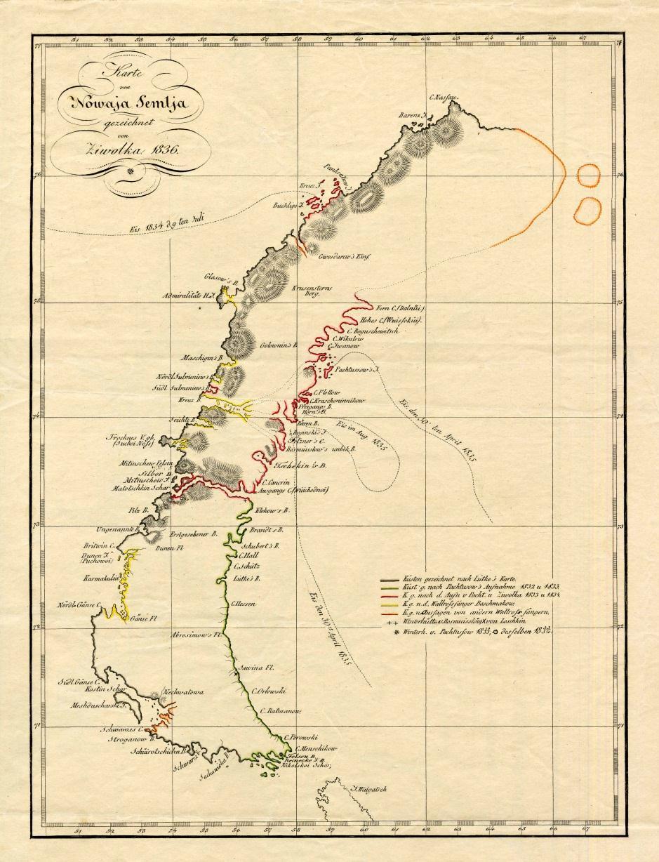 Viies ja kuues ekspeditsioon Novaja Zemlja kaardistamiseks 1819 1824 A.