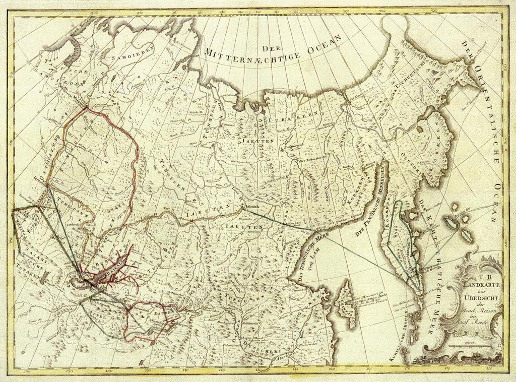 Üldist Vene impeeriumi uurimine Peeter I roll Esimene Kamtšatka ekspeditsioon, 1725 30 Teine Kamtšatka ekspeditsioon,