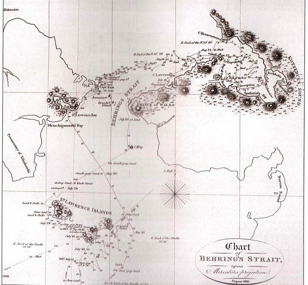 Teine ekspeditsioon Otto von Kotzebue 1815 1818 Napoleoni sissetung Venemaale kulutas impeeriumi jõudu ja uurimisreisid katkesid Rumjantsevi eraekspeditsioon