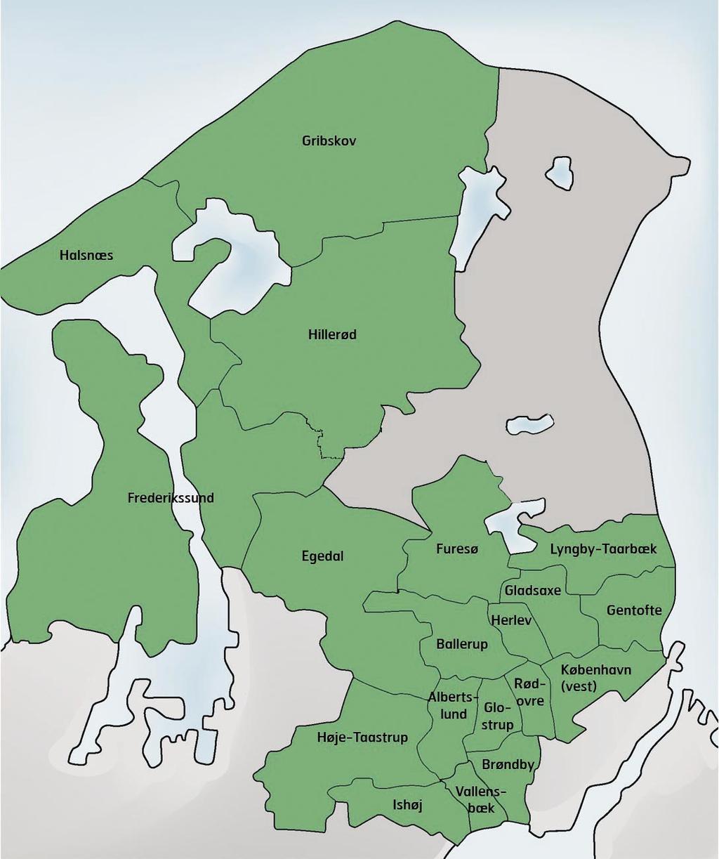 Jäätmepõletuse ja jäätmekorralduse ettevõtte I/S Vestforbrænding teeninduspiirkonda kuulub 19 Taani pealinnaregiooni kommuuni Albertslund, Ballerup, Brøndby, Egedal, Frederikssund, Furesø, Gentofte,