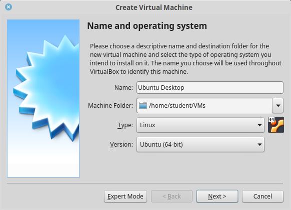 Virtuaalmasina nimi Virtuaalmasina (VM) loomise alguses on võimalik veel muuta vaikimisi kataloogi kus loodav VM asuma hakkab (Machine Folder).