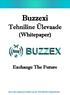 Buzzexi Tehniline Ülevaade (Whitepaper) Exchange The Future Buzzex pakub igapäevaseid dividende ning kuni 100% allahindlust kauplemislõivudelt